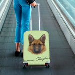 German Shepherd Dog Portrait Print Luggage Cover