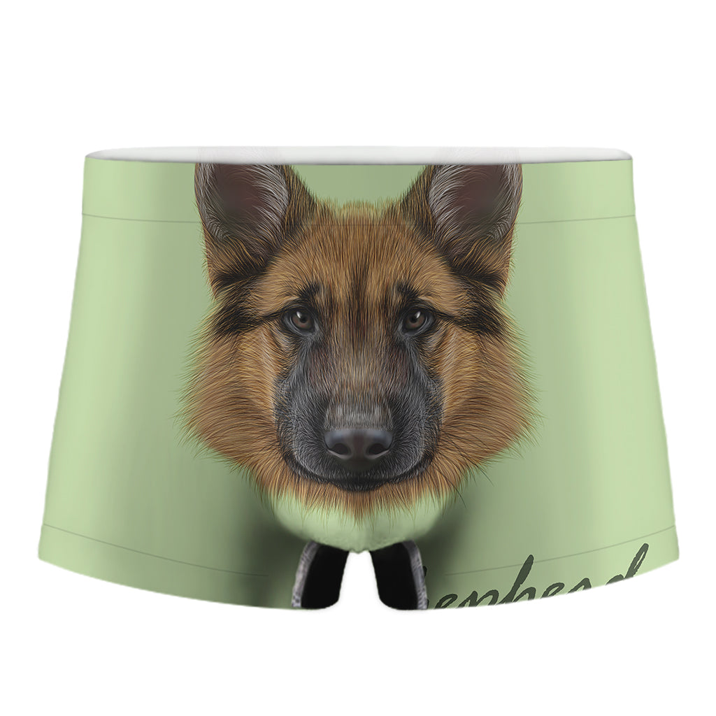 German Shepherd Dog Portrait Print Men's Boxer Briefs