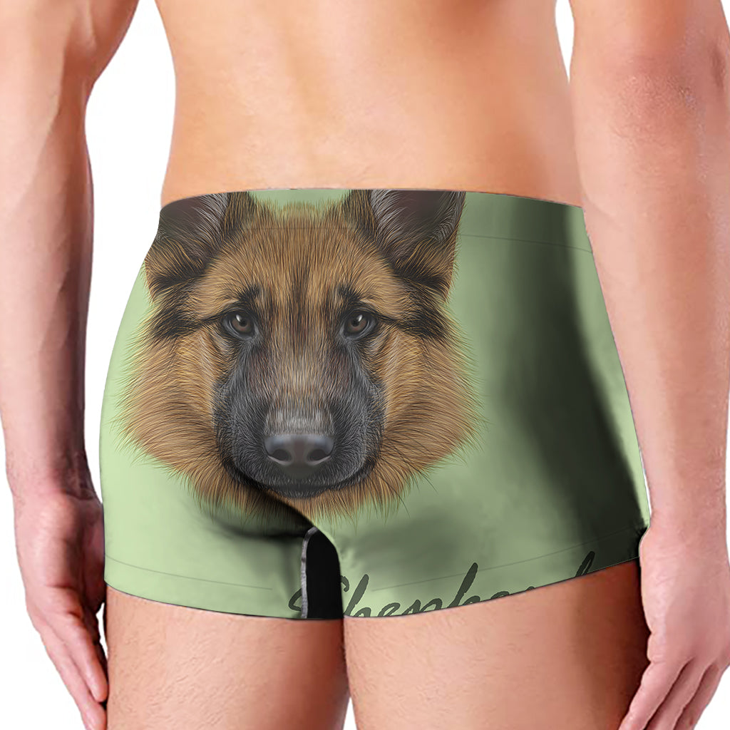 German Shepherd Dog Portrait Print Men's Boxer Briefs