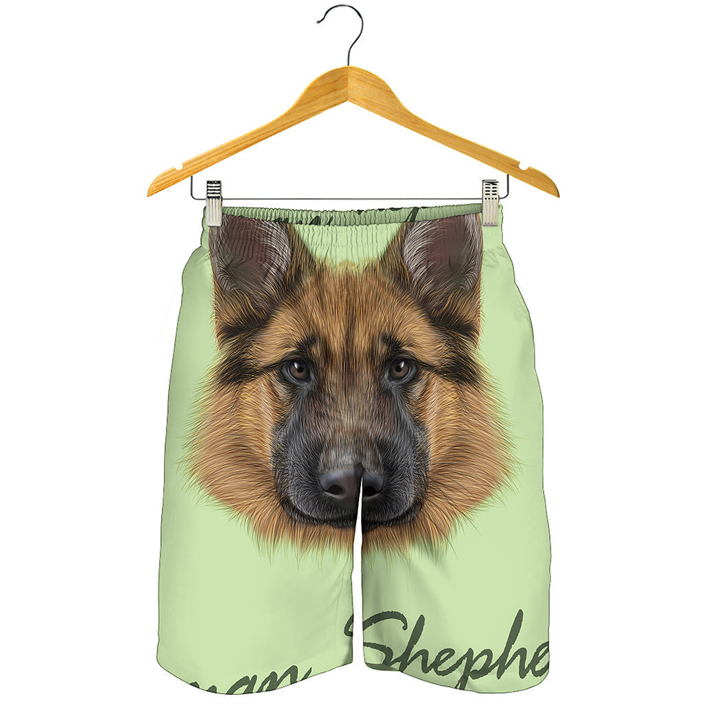 German Shepherd Dog Portrait Print Men's Shorts