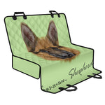 German Shepherd Dog Portrait Print Pet Car Back Seat Cover