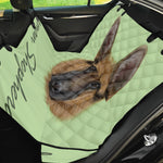 German Shepherd Dog Portrait Print Pet Car Back Seat Cover