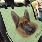 German Shepherd Dog Portrait Print Pet Car Back Seat Cover