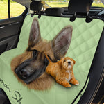 German Shepherd Dog Portrait Print Pet Car Back Seat Cover