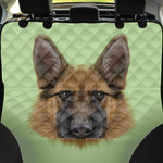German Shepherd Dog Portrait Print Pet Car Back Seat Cover
