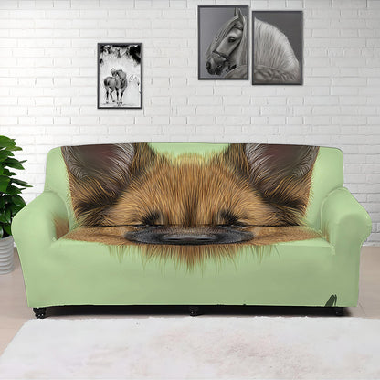 German Shepherd Dog Portrait Print Sofa Cover