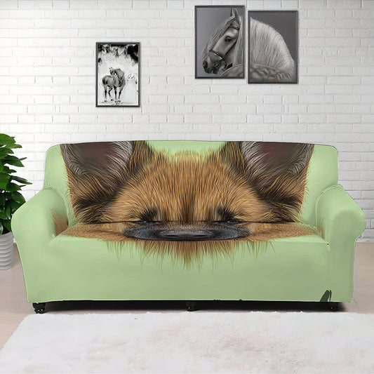 German Shepherd Dog Portrait Print Sofa Cover