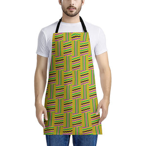 Ghana Kente Pattern Print Apron