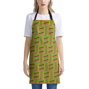 Ghana Kente Pattern Print Apron