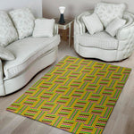 Ghana Kente Pattern Print Area Rug