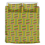 Ghana Kente Pattern Print Duvet Cover Bedding Set