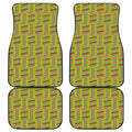 Ghana Kente Pattern Print Front and Back Car Floor Mats
