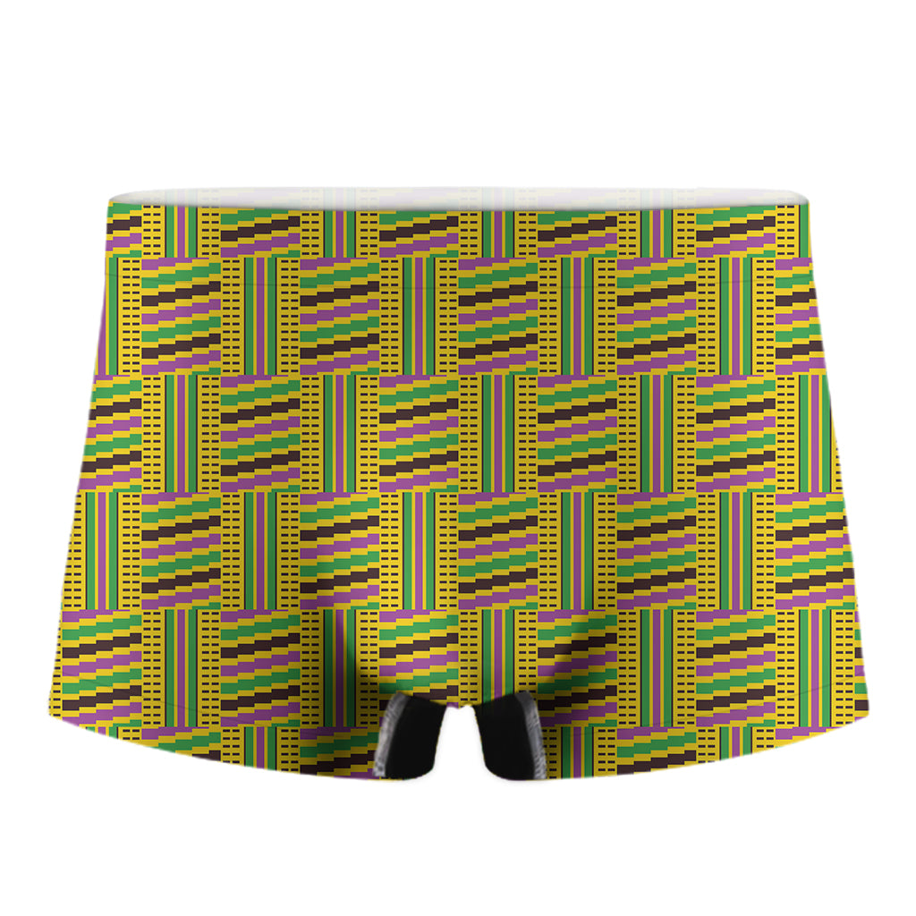 Ghana Kente Pattern Print Men's Boxer Briefs