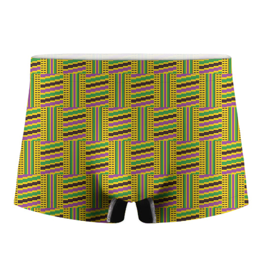Ghana Kente Pattern Print Men's Boxer Briefs