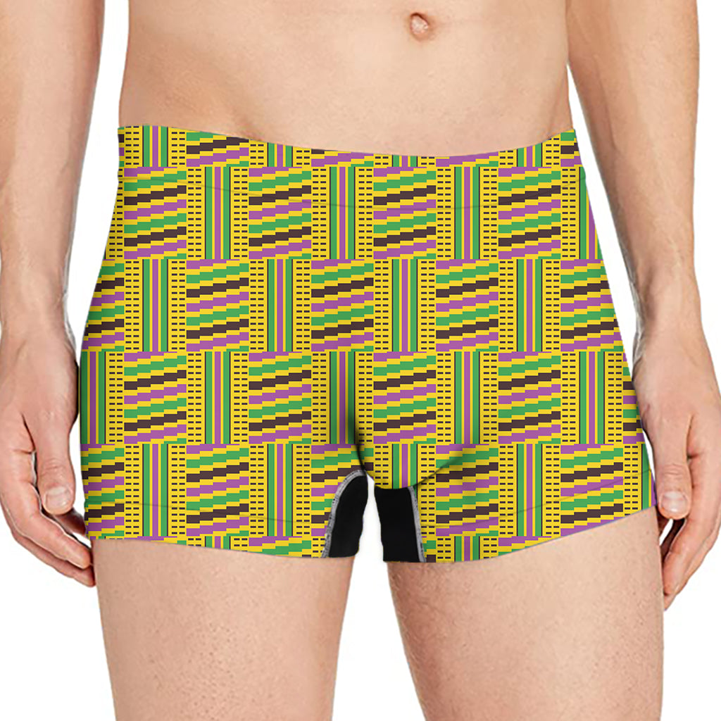 Ghana Kente Pattern Print Men's Boxer Briefs