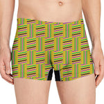 Ghana Kente Pattern Print Men's Boxer Briefs