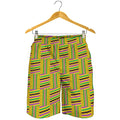 Ghana Kente Pattern Print Men's Shorts