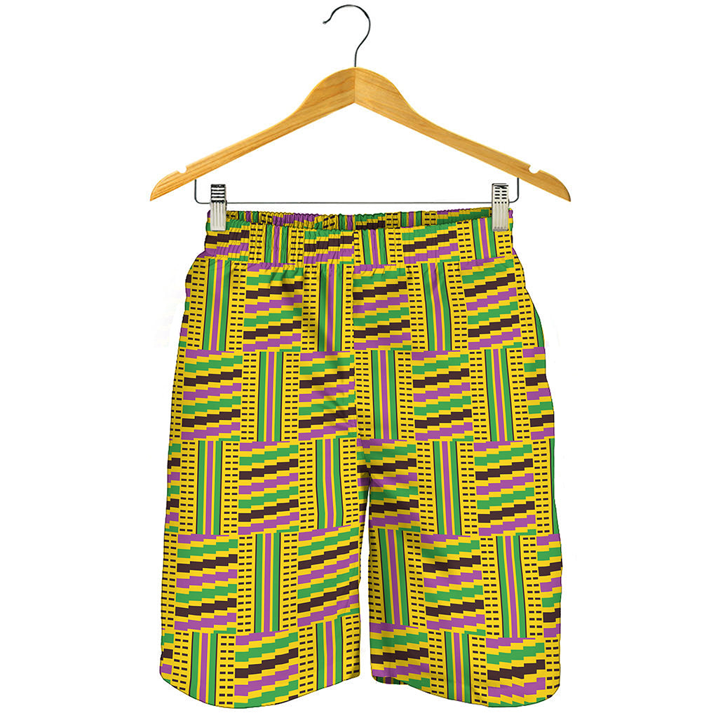 Ghana Kente Pattern Print Men's Shorts