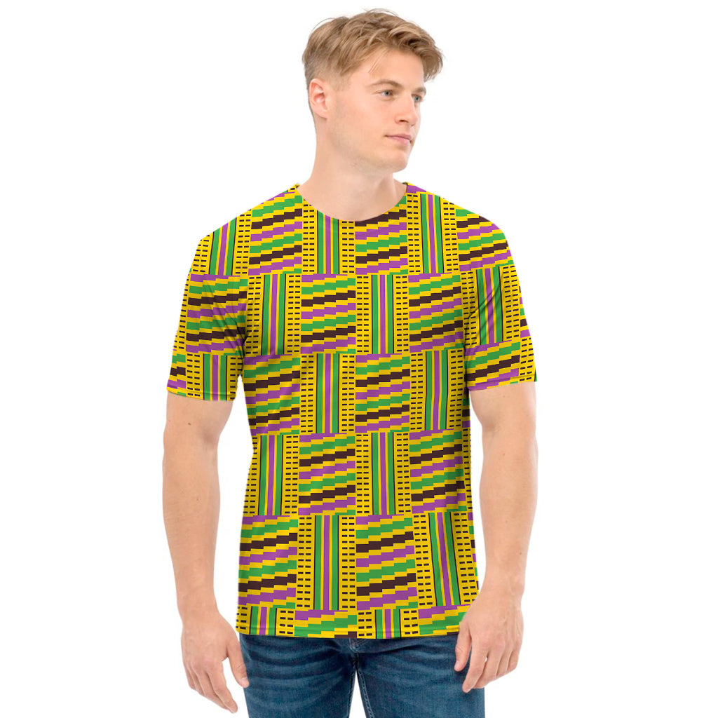 Ghana Kente Pattern Print Men's T-Shirt