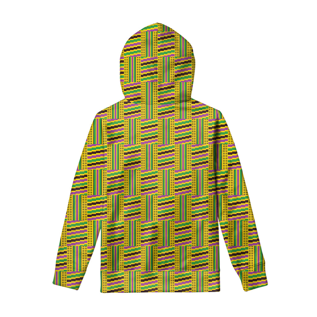 Ghana Kente Pattern Print Pullover Hoodie