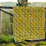 Ghana Kente Pattern Print Quilt
