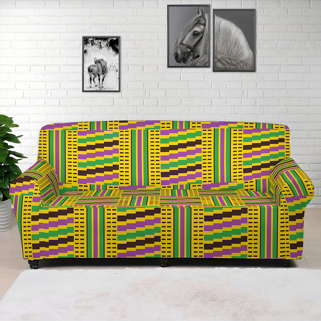 Ghana Kente Pattern Print Sofa Cover