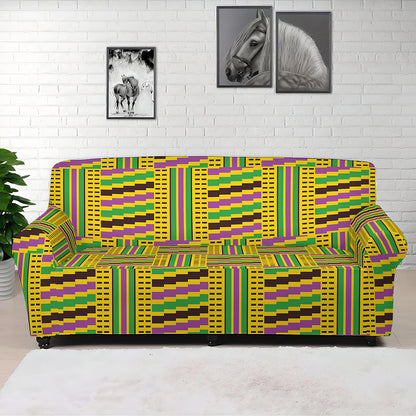 Ghana Kente Pattern Print Sofa Cover