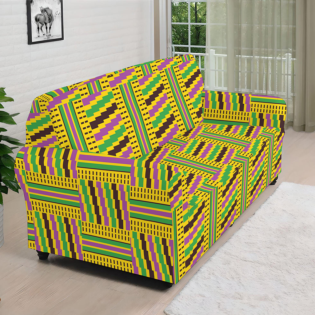 Ghana Kente Pattern Print Sofa Cover