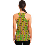 Ghana Kente Pattern Print Women's Racerback Tank Top