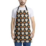 Ghost And Pumpkin Pattern Print Apron