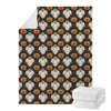 Ghost And Pumpkin Pattern Print Blanket