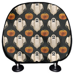 Ghost And Pumpkin Pattern Print Car Headrest Covers