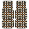 Ghost And Pumpkin Pattern Print Front and Back Car Floor Mats