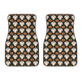 Ghost And Pumpkin Pattern Print Front Car Floor Mats