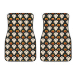 Ghost And Pumpkin Pattern Print Front Car Floor Mats