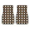 Ghost And Pumpkin Pattern Print Front Car Floor Mats