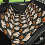 Ghost And Pumpkin Pattern Print Pet Car Back Seat Cover