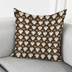 Ghost And Pumpkin Pattern Print Pillow Cover