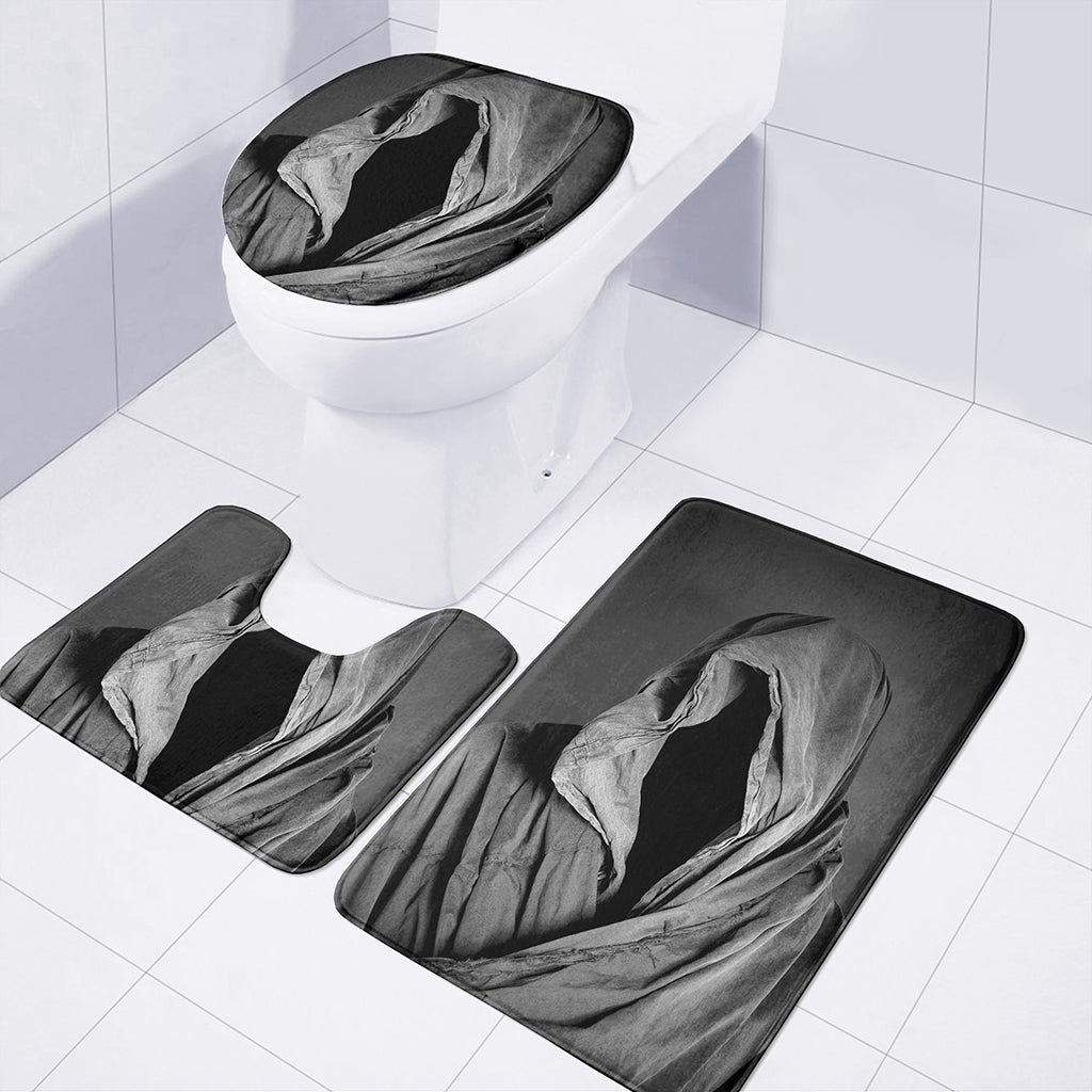 Ghost In The Darkness 3D Print 3 Piece Bath Mat Set