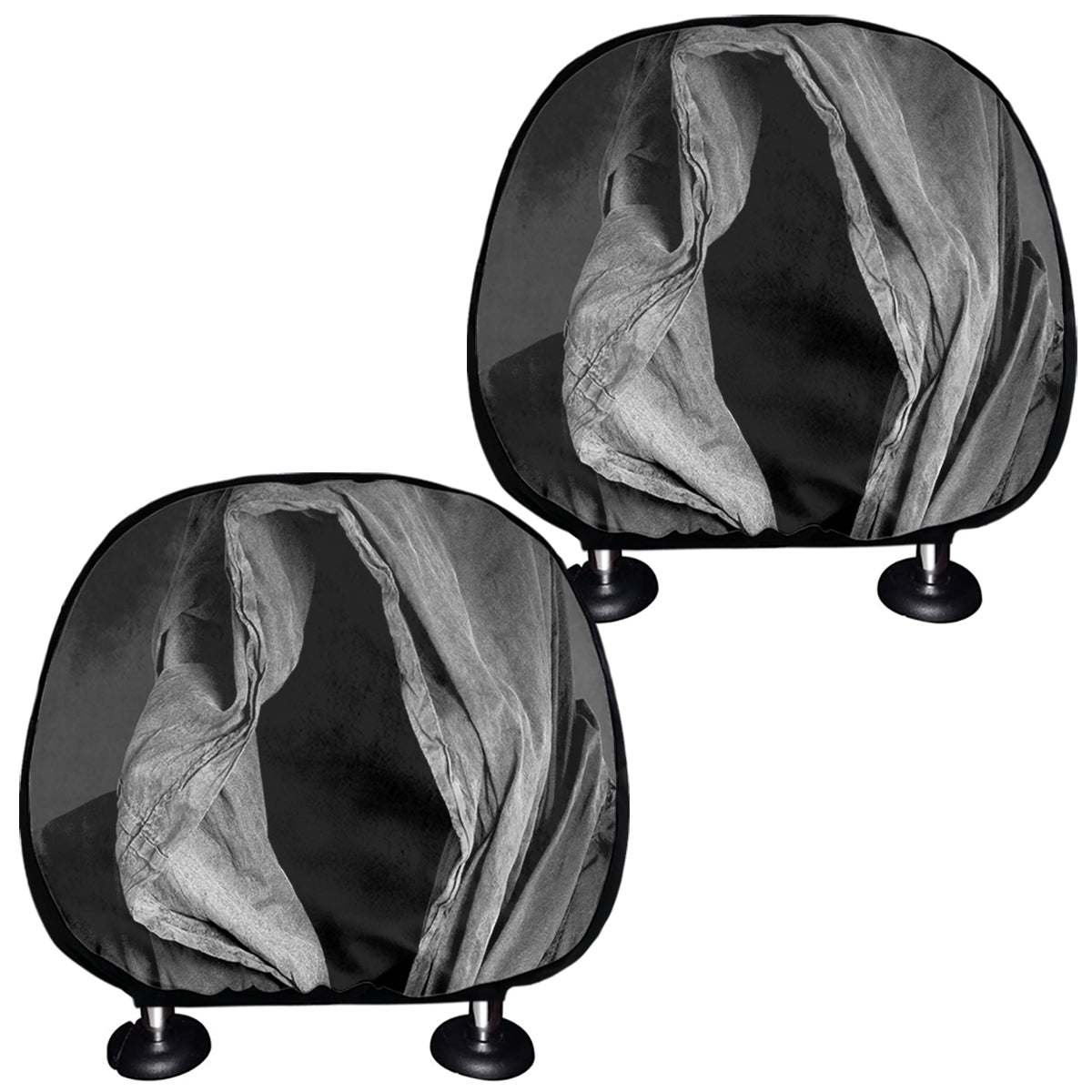 Ghost In The Darkness 3D Print Car Headrest Covers