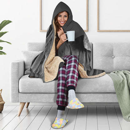 Ghost In The Darkness 3D Print Hooded Blanket