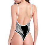 Ghost In The Darkness 3D Print One Piece High Cut Swimsuit