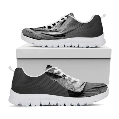 Ghost In The Darkness 3D Print White Sneakers