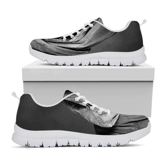 Ghost In The Darkness 3D Print White Sneakers