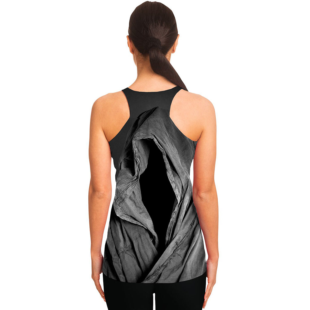 Ghost In The Darkness 3D Print Women's Racerback Tank Top
