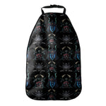 Ghost Samurai Mask Pattern Print Car Seat Organizers