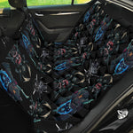 Ghost Samurai Mask Pattern Print Pet Car Back Seat Cover