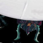 Ghost Samurai Mask Pattern Print Sofa Cover