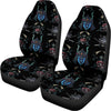 Ghost Samurai Mask Pattern Print Universal Fit Car Seat Covers