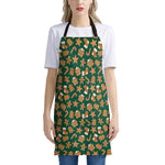 Gingerbread Cookies Pattern Print Apron
